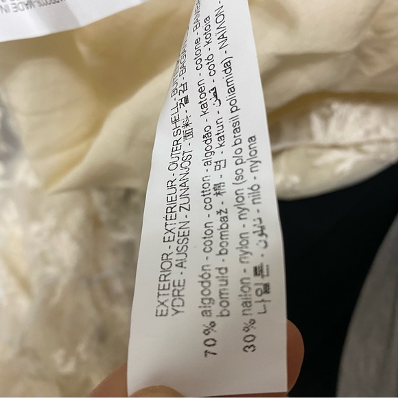 Zara Ivory Floral Lace Off the Shoulder Long Sleeves in Size S - Picture 9 of 10